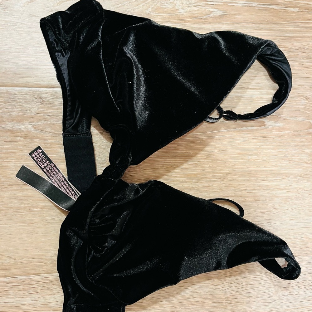 Victoria's Secret Black Velvet Bra